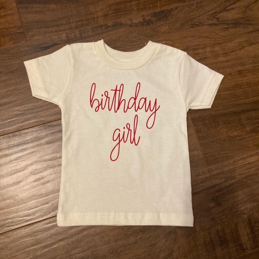 Birthday Girl t-shirt 6-12M